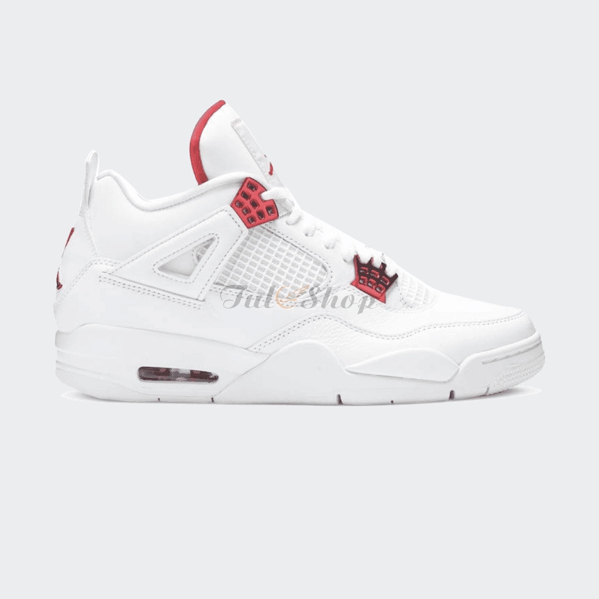 Air Jordan 4 Metallic Pack White Red