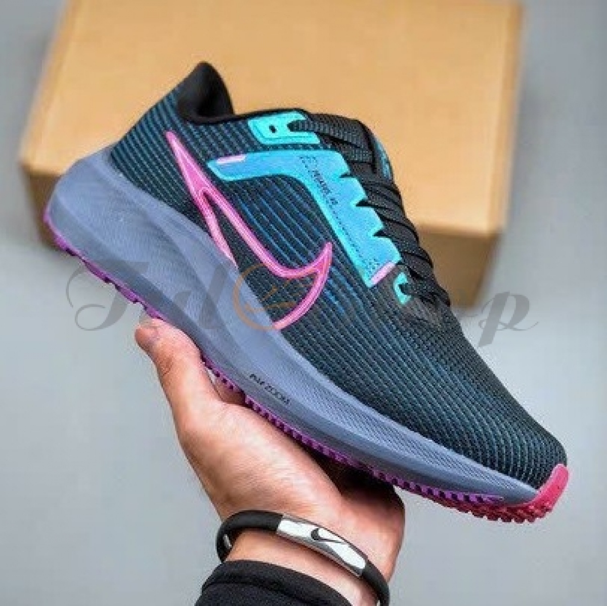 Air Zoom Pegasus 40 Black Blue Pink