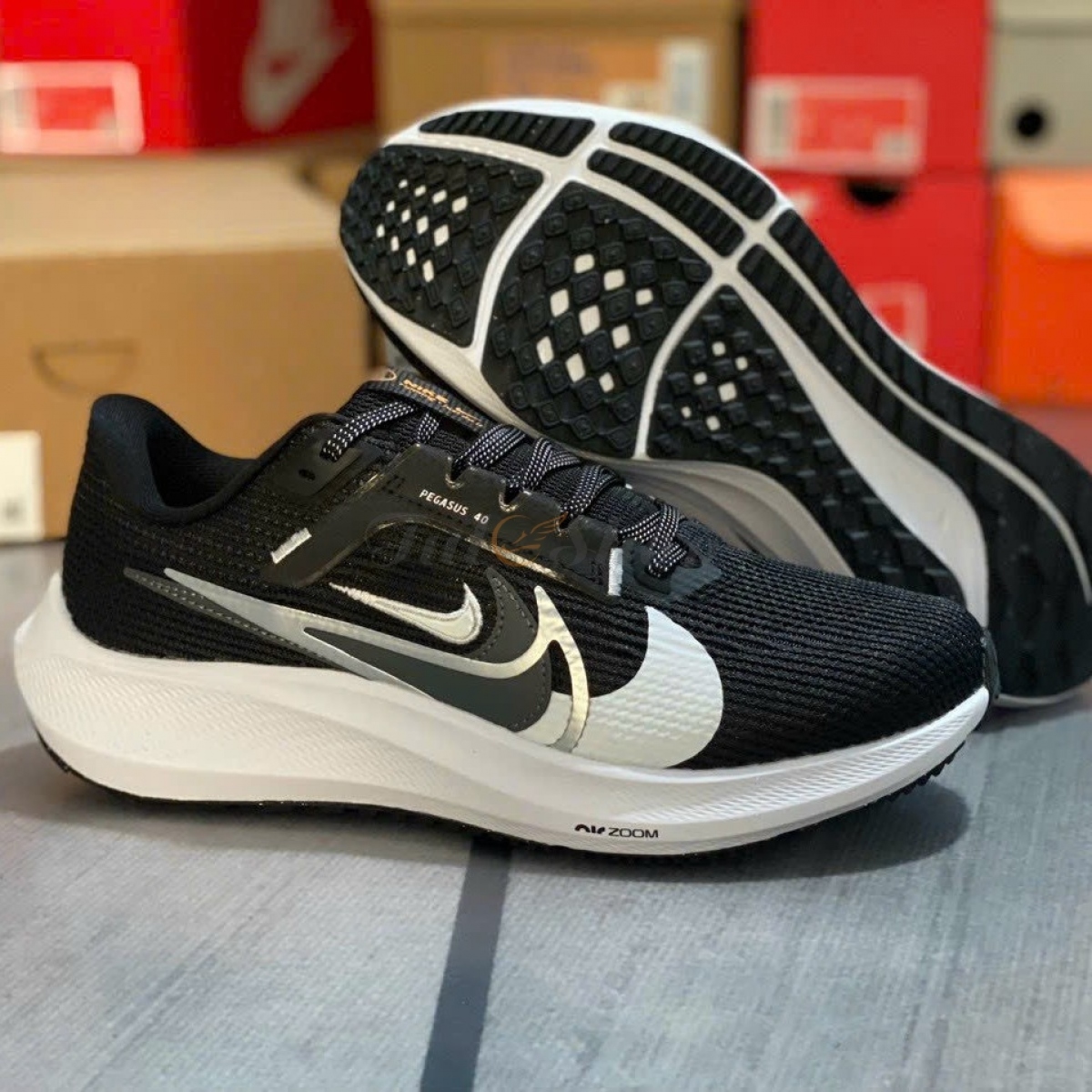 Air Zoom Pegasus 40 Core Black Multi Swoosh