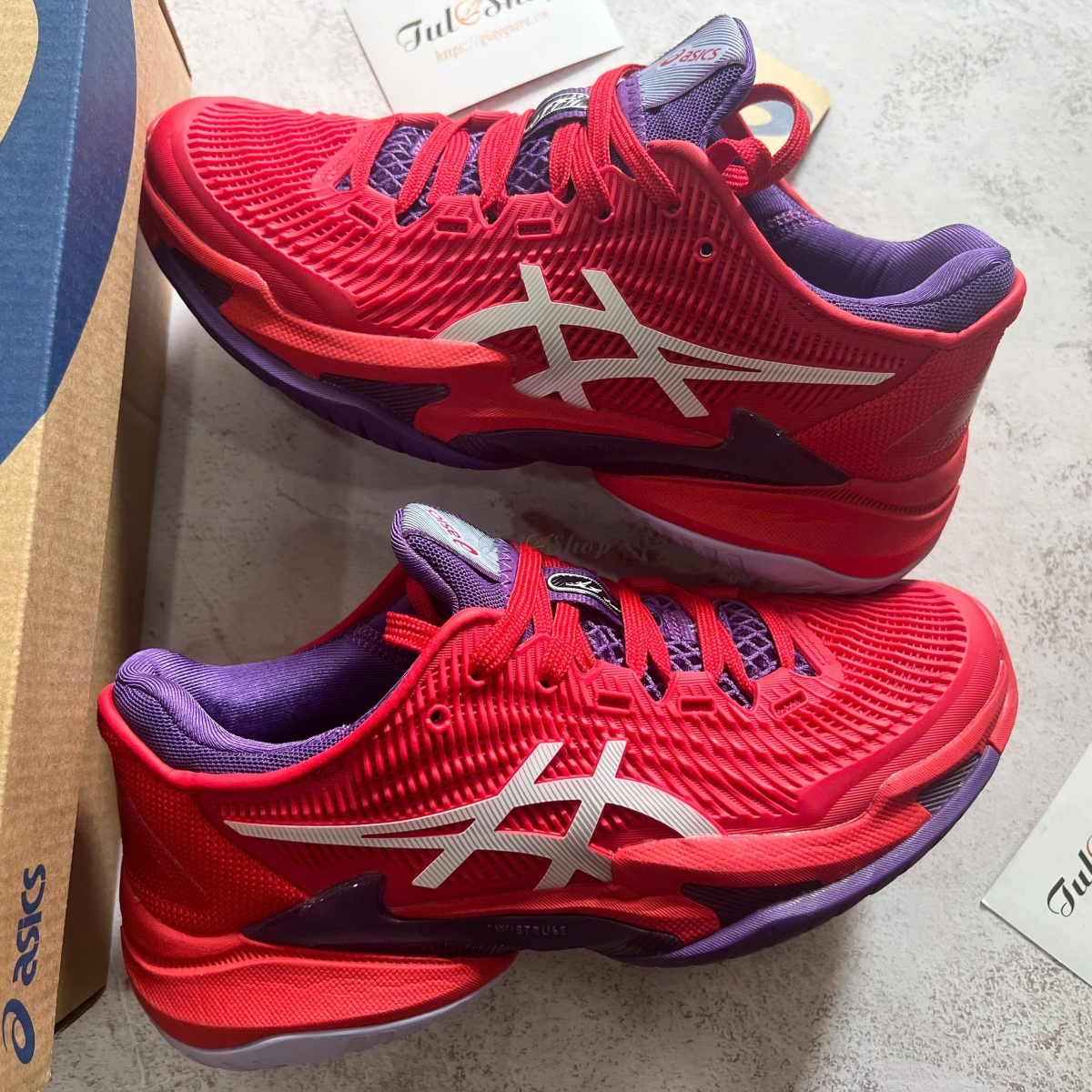 Asics Court FF 3 Classic Red White
