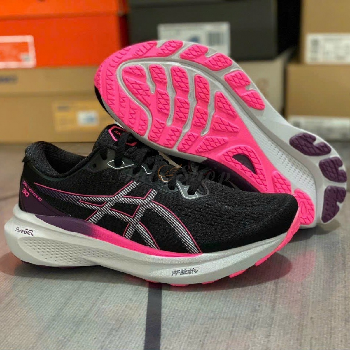 Asics Gel-Kayano 30 Black/Lilac Hint woman's