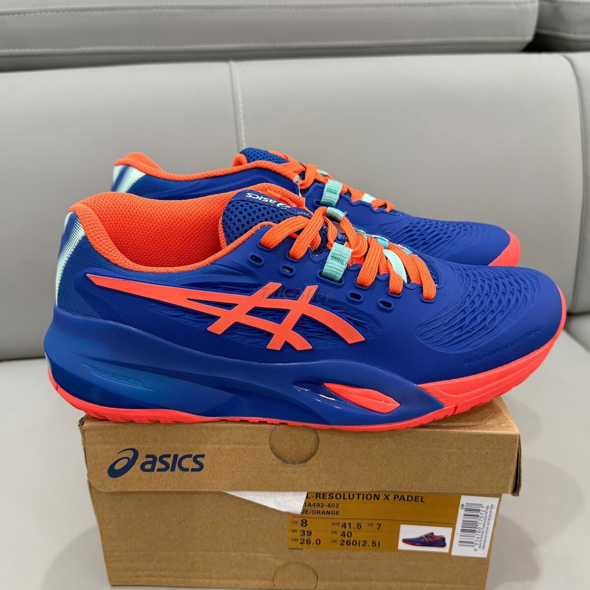 Asics Gel Resolution X Padel Dark Cobalt Vivid Coral