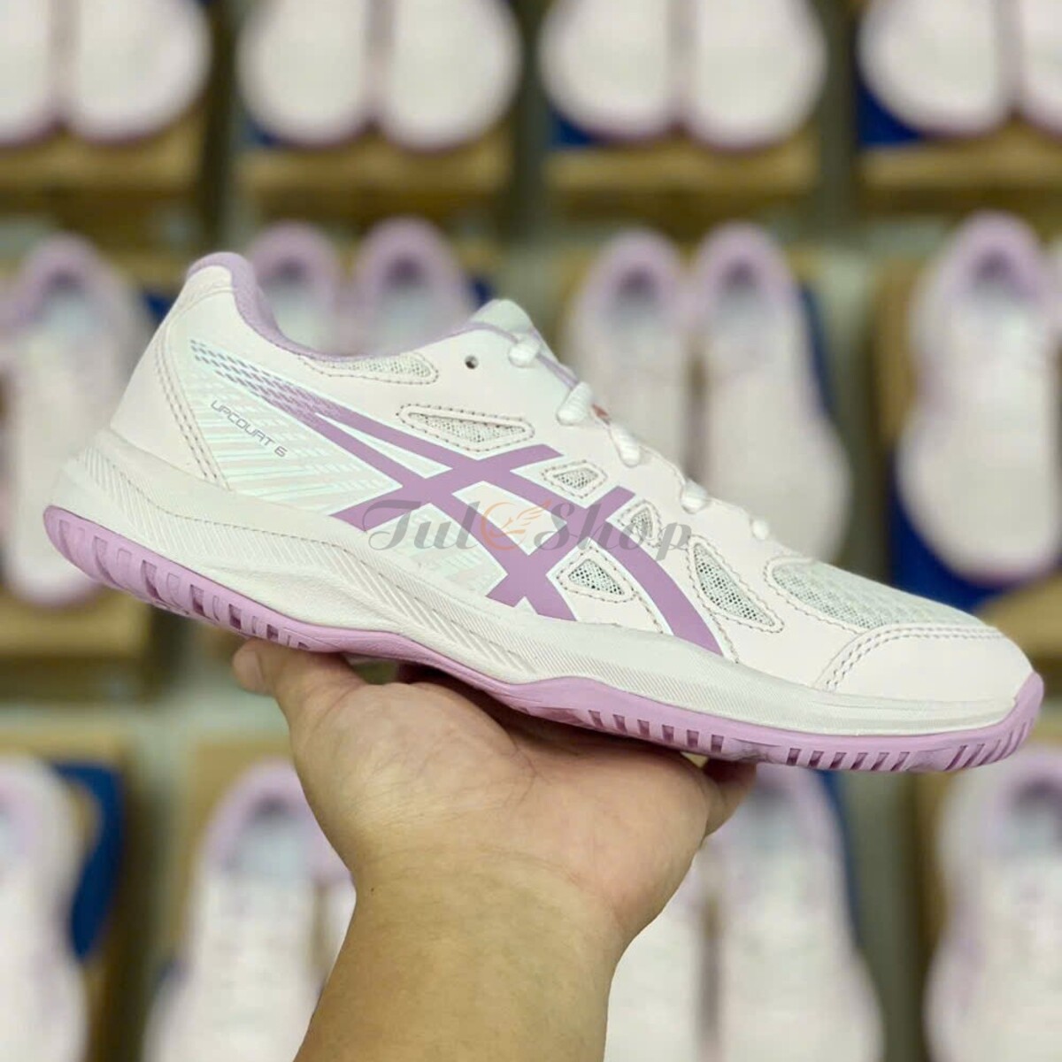 Asics Upcourt 6 Pale Pink Light Ube - Chính Hãng