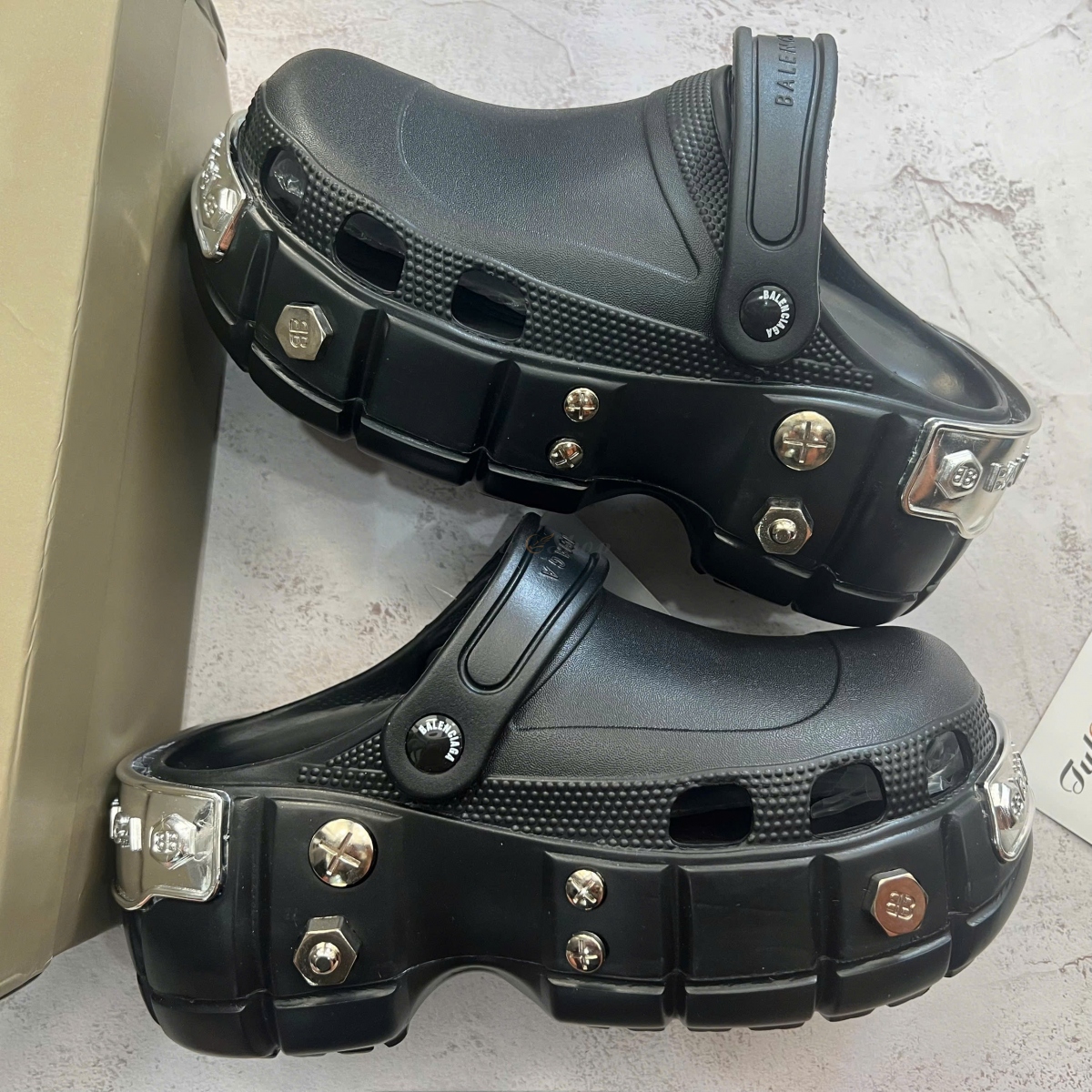 Balenciaga Hardcroc Mule Black
