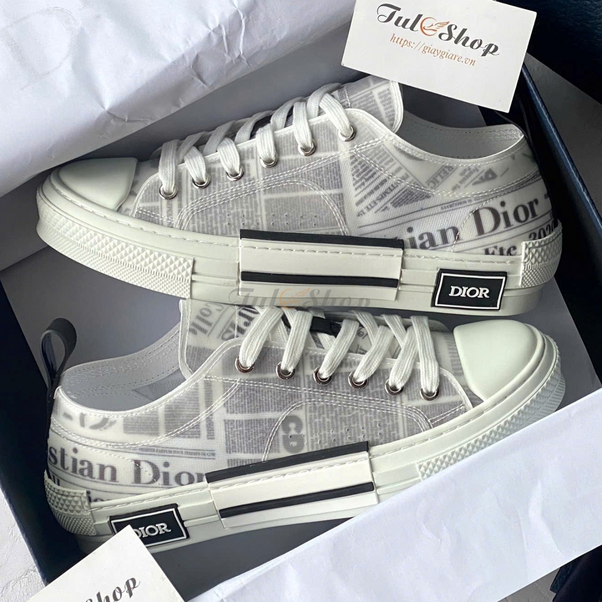 Converse Dior Newspaper Low