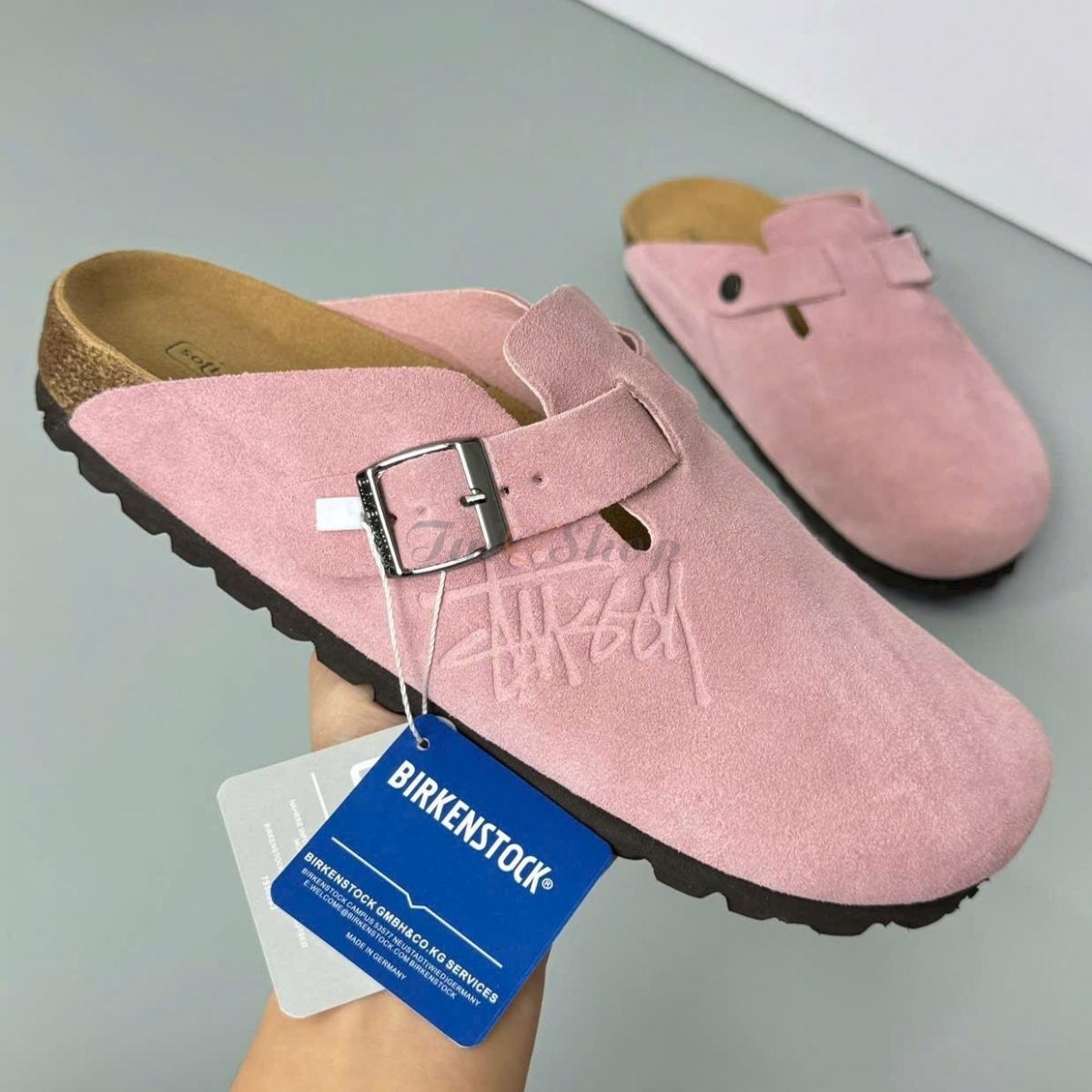 Dép Birkenstock Stussy Pink