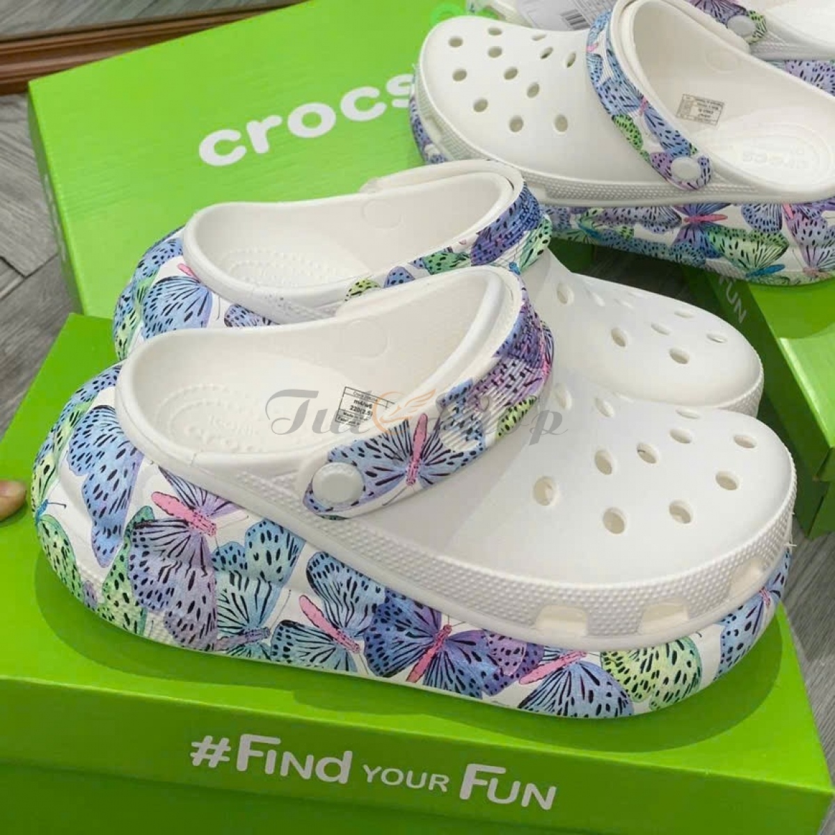 Dép Crocs Clog Classic Cutie Butterfly
