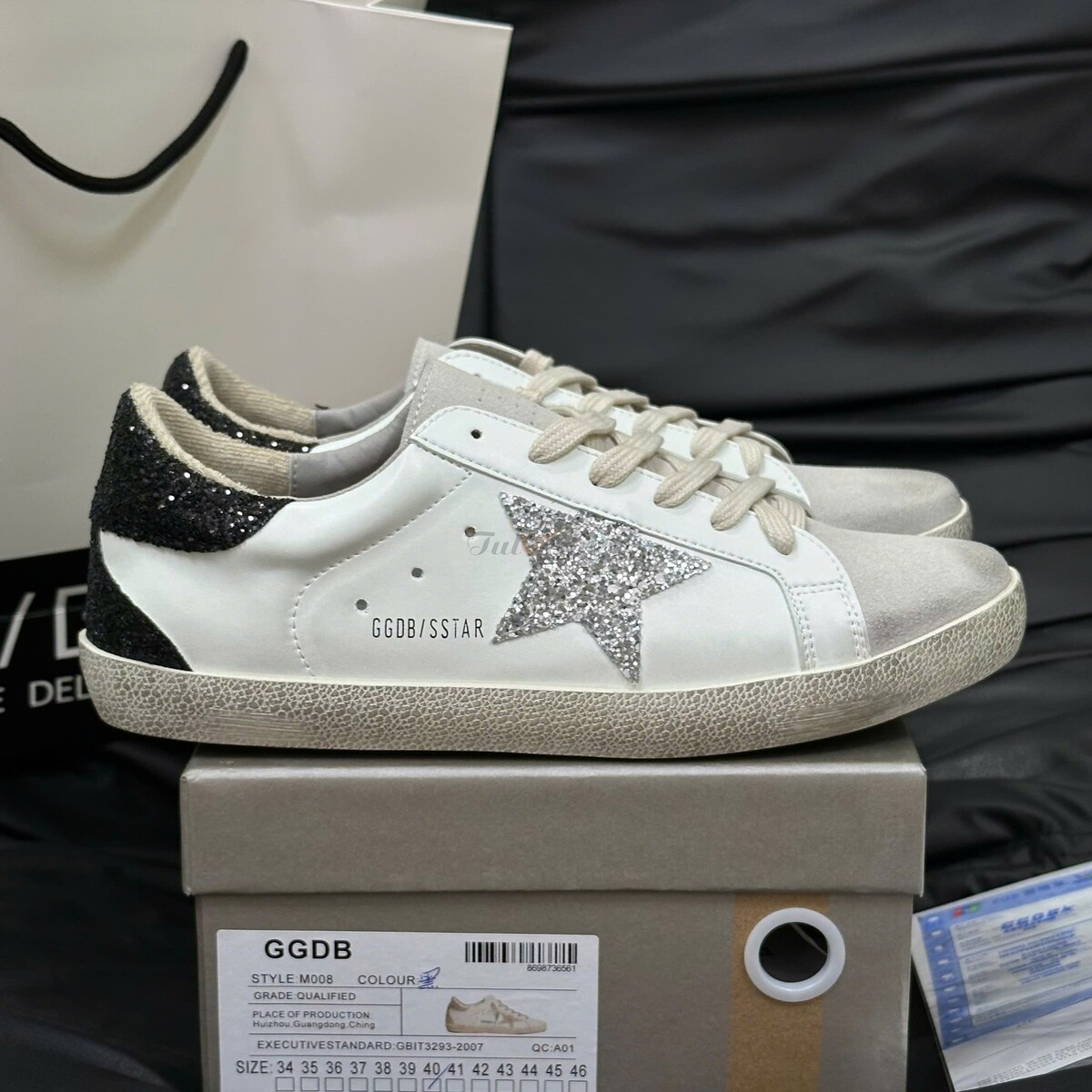 Golden Goose Superstar Glittery and Star