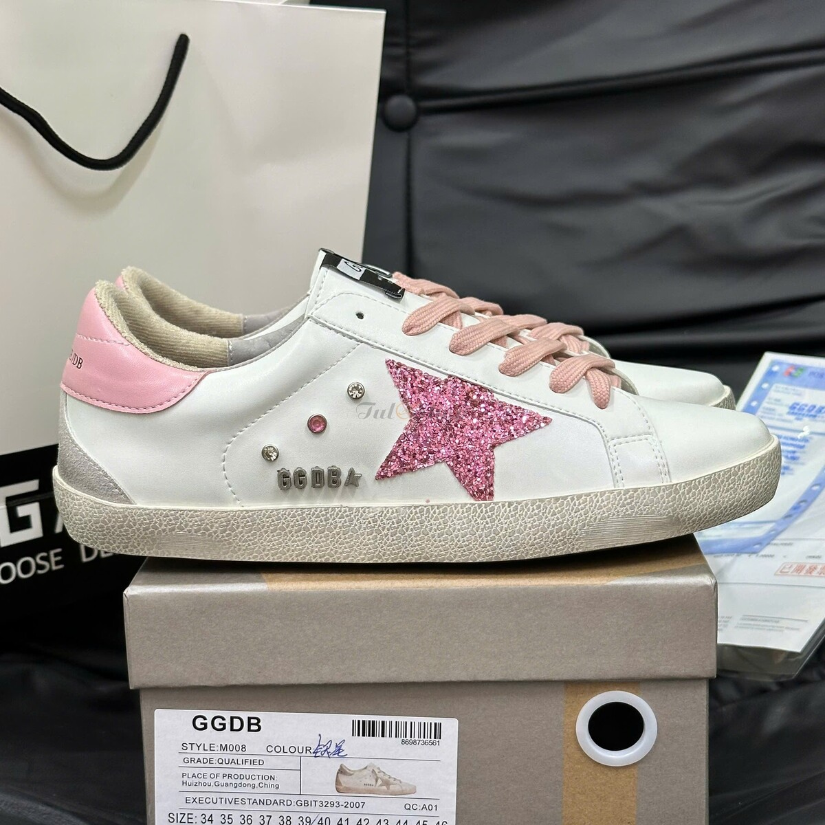 Golden Goose Superstar White Pink