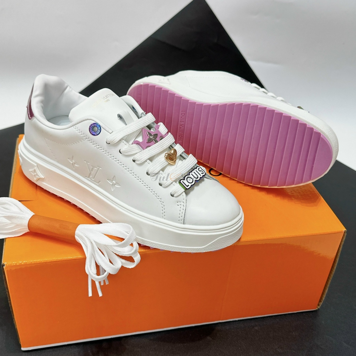 LV Time Out White Pink