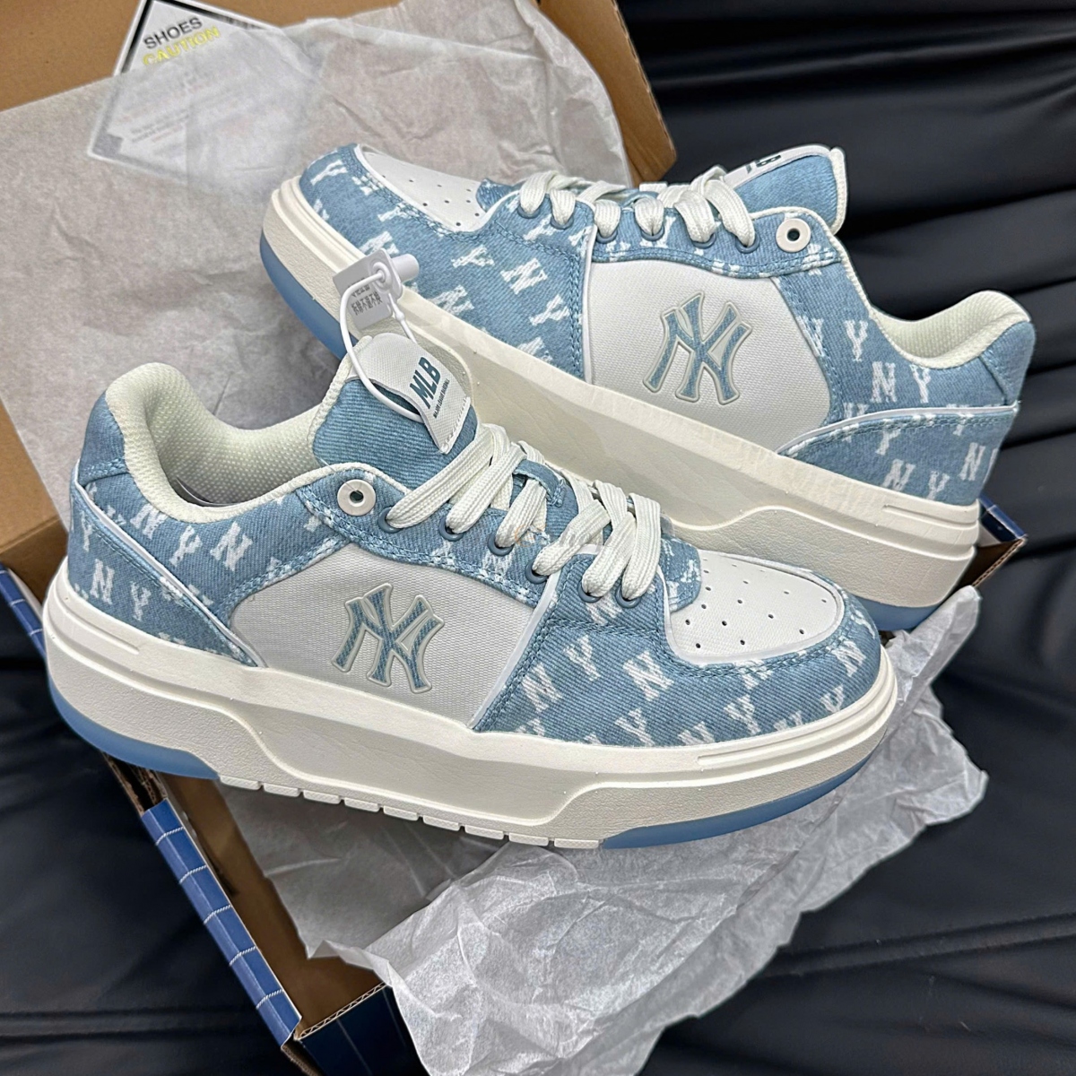 MLB Chunky Liner Denim Mono SL New York Yankees Blue