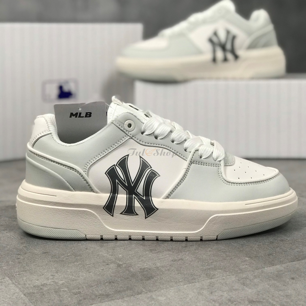 MLB Chunky Liner New York White Grey