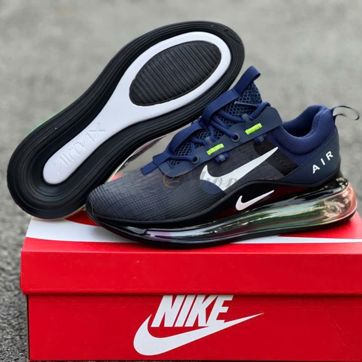 Nike Air Max 720 Flyknit Black Navy