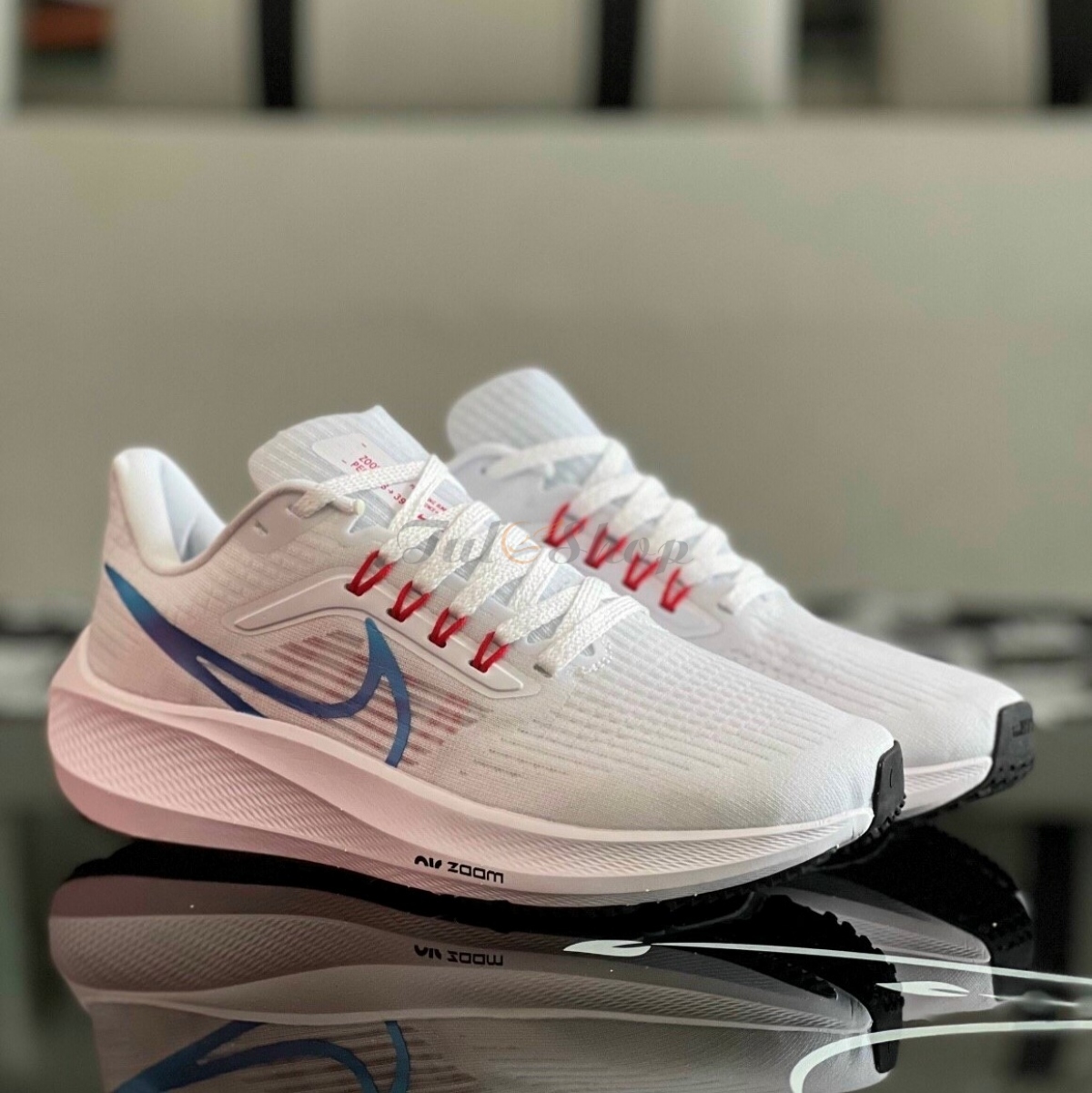 Nike Air Zoom Pegasus 39 White Navy Red