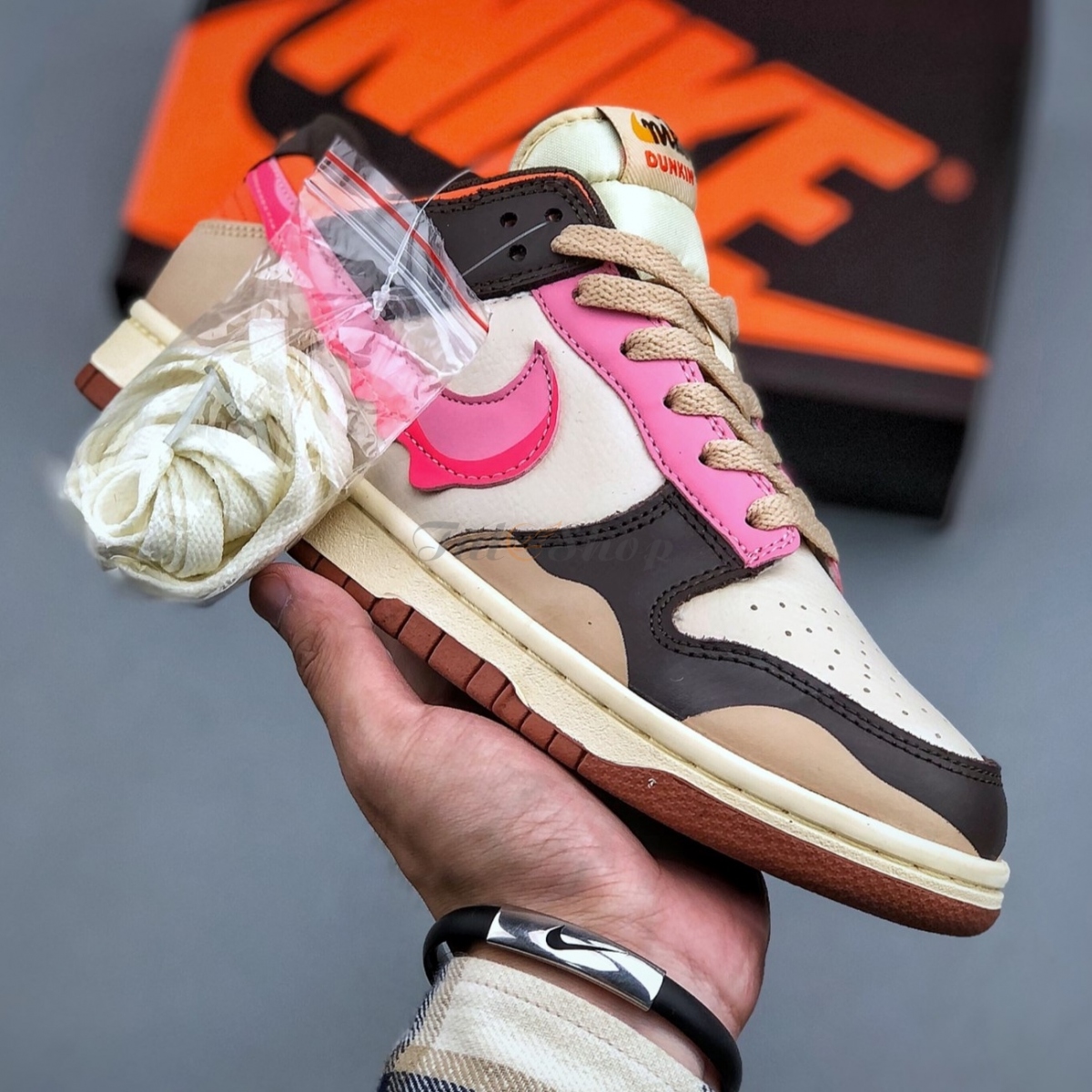 Nike Dunk Low Cow Black Brown Pink