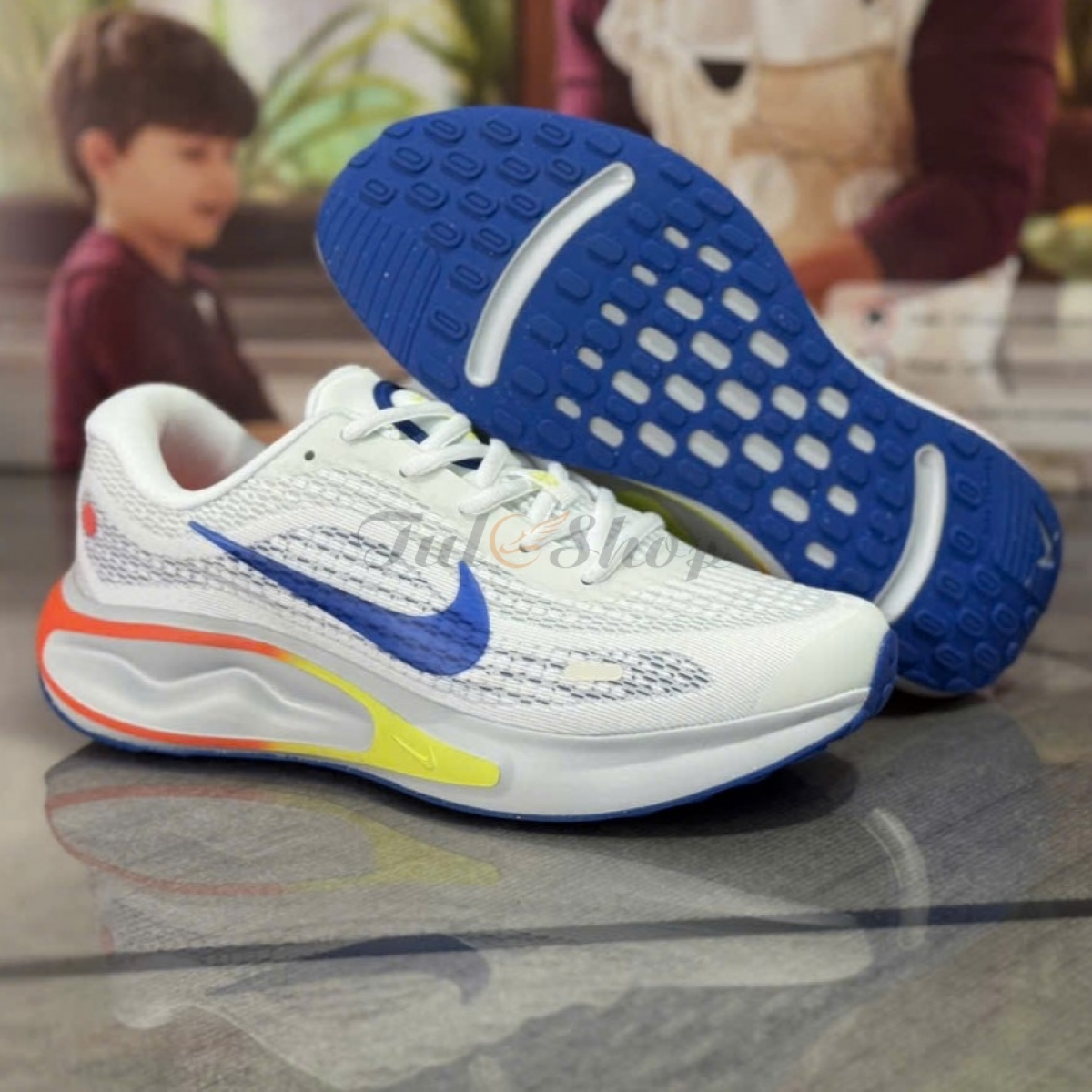 Nike Journey Run White Wild Mango Blue