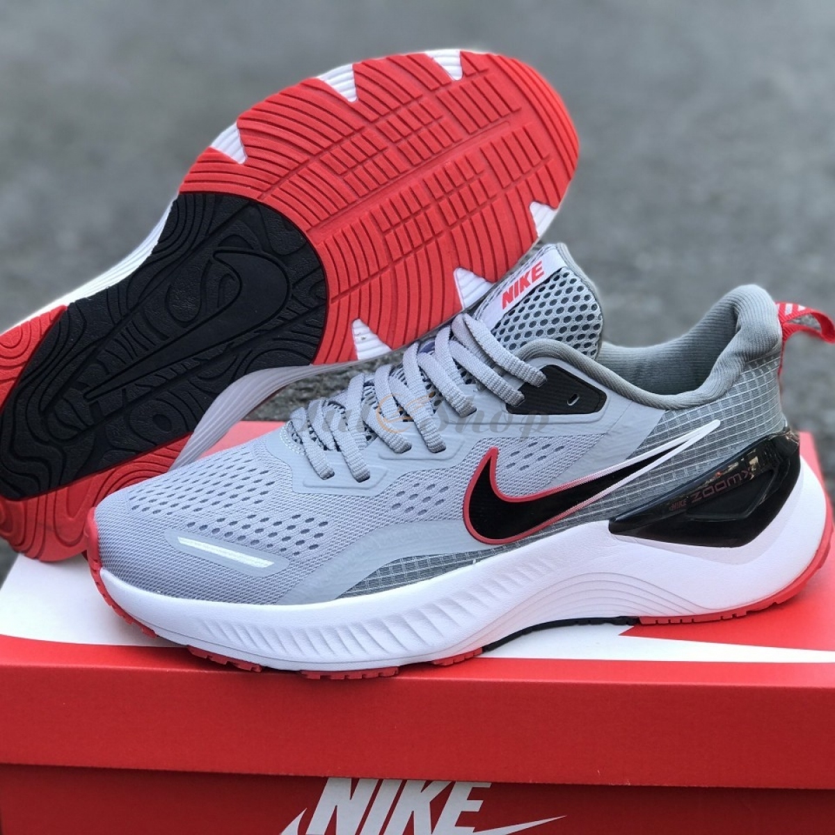 Nike Zoom Importado Grey Solar Red