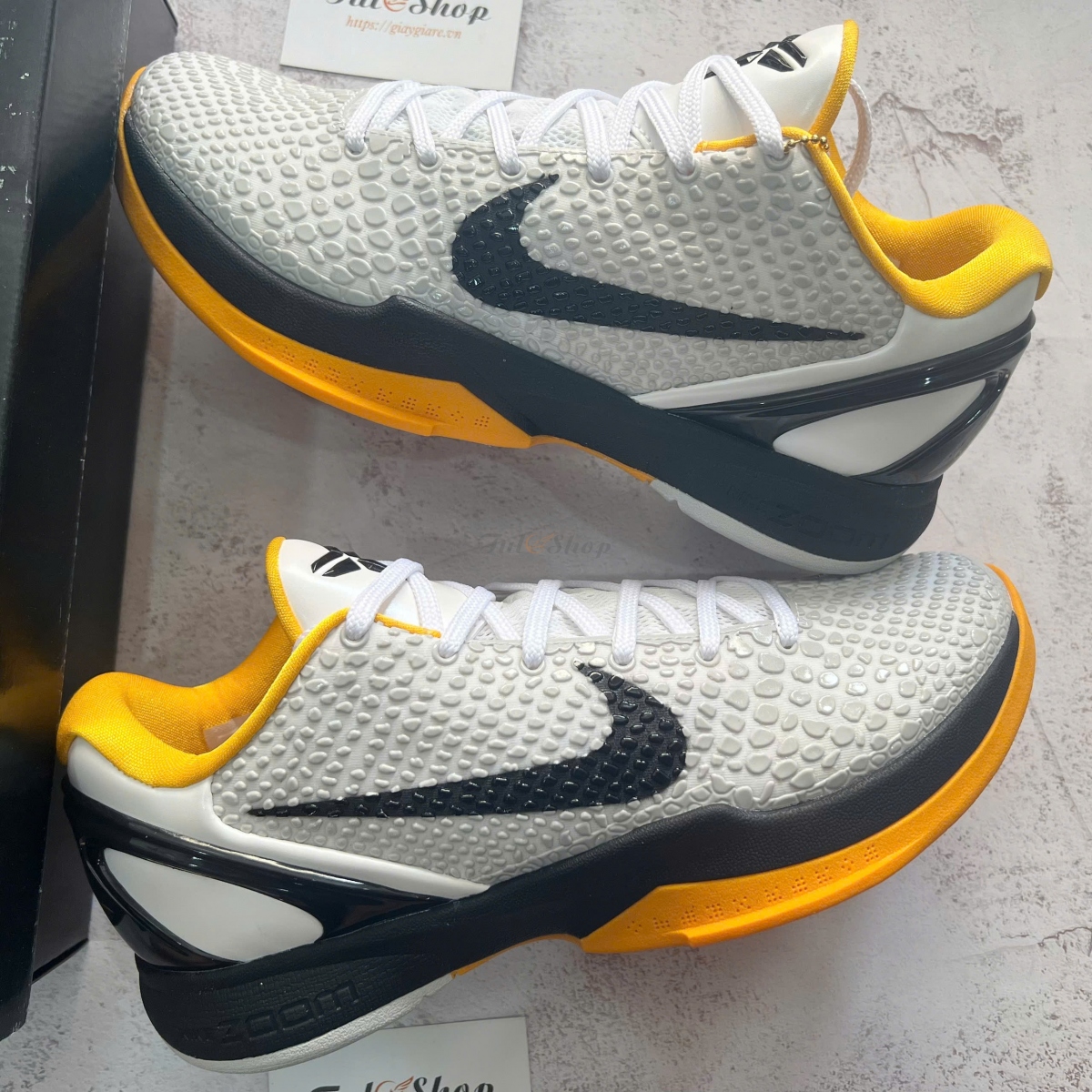 Nike Zoom Kobe 6 Protro Playoff Pack White Del So