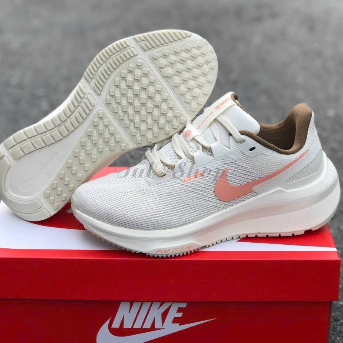 Nike Zoom Structure 25 White Cream Pink