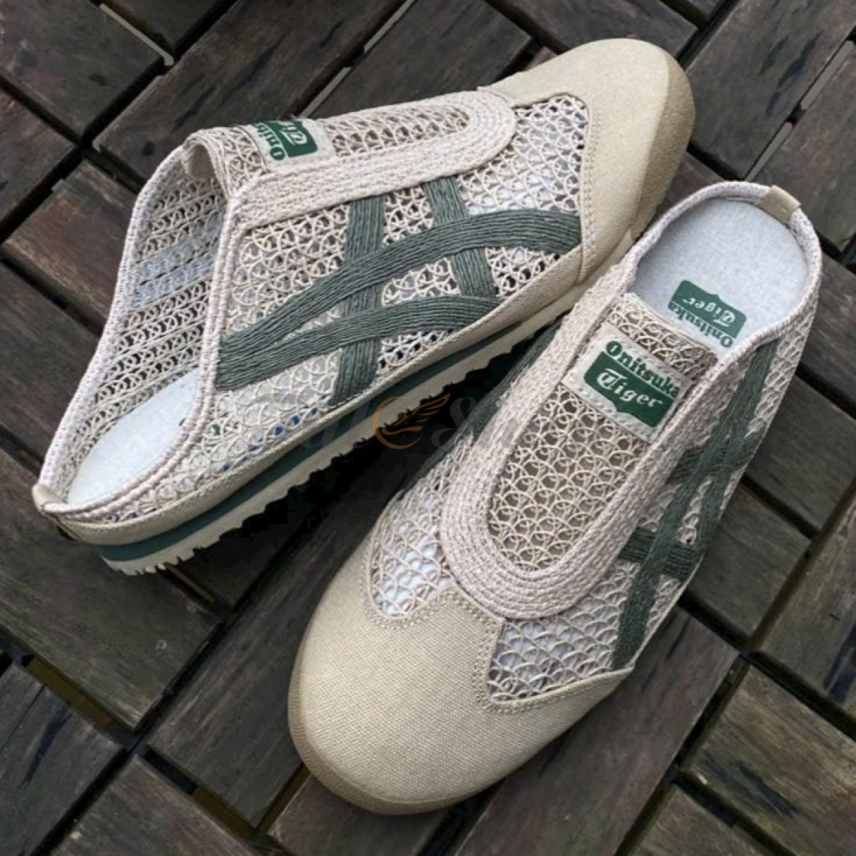 Onitsuka Tiger Mexico 66 Sabot Beige Green