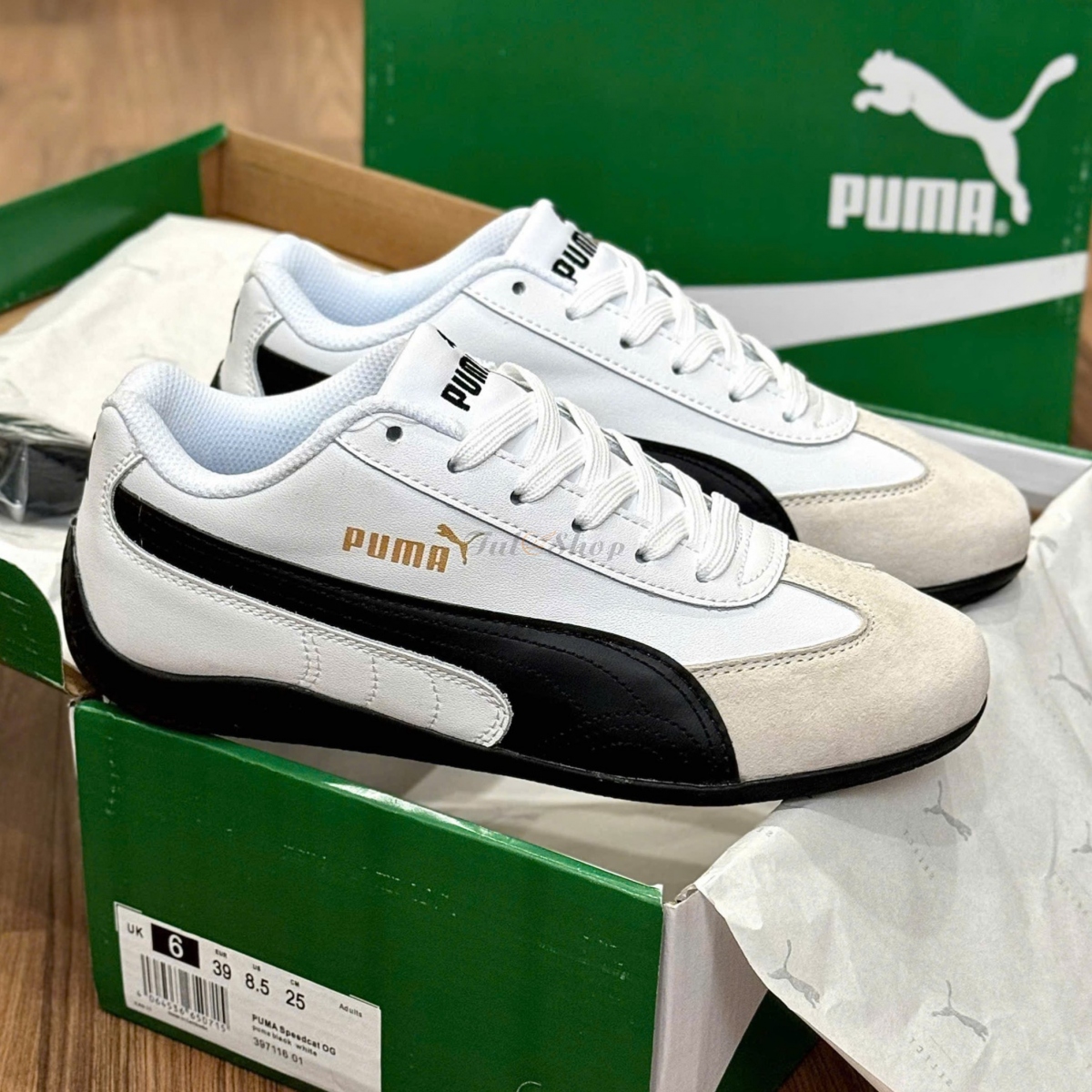Puma Speedcat Shield White Black Vapor Grey