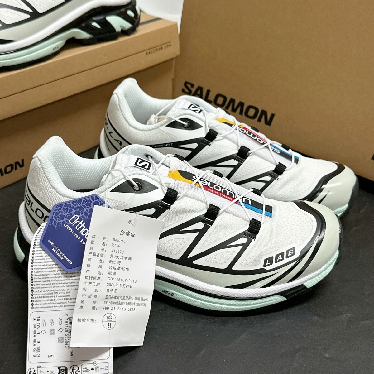 Salomon XT-6 White Black