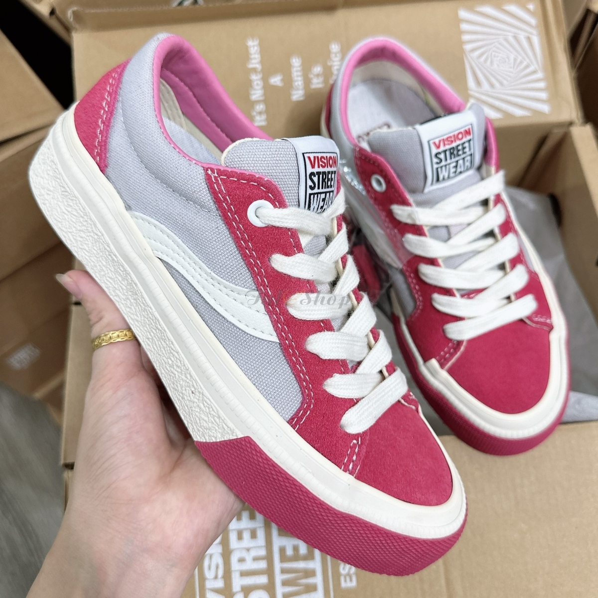 Vision Red Grey