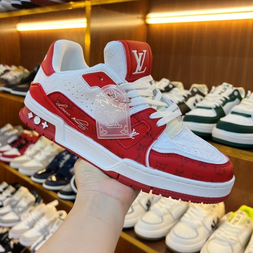 LV Trainer Text Red White