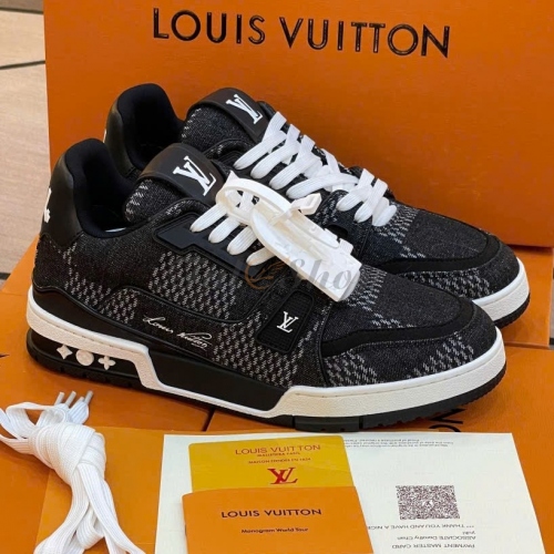 LV54 Trainer Black White Pattern