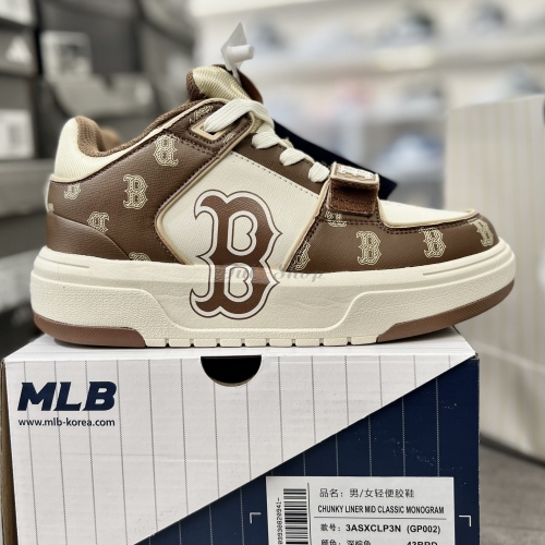 MLB Chunky Liner Mid Boston Monogram Brown
