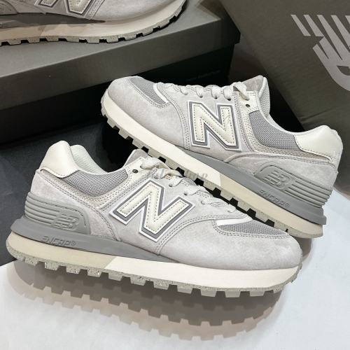 New Balance 574 V2 Silver White Suede