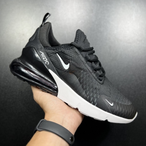 Nike air max 270 core black - đen trắng nam, nữ