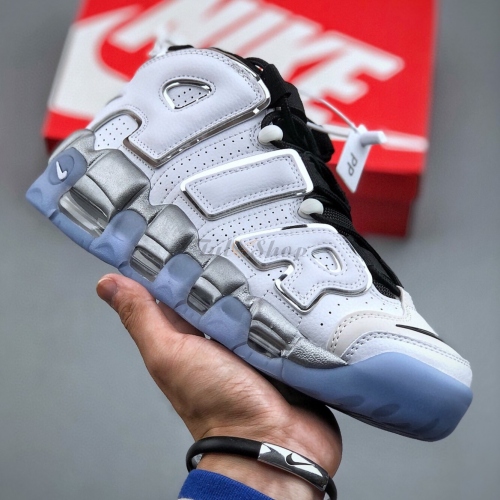 Nike Air Uptempo Metallic Silver Black Clear