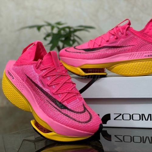 Nike ZoomX Alphafly 2 Pink Yellow Black