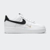 Nike Air Force 1 Low Essential White Swoosh Black Gold