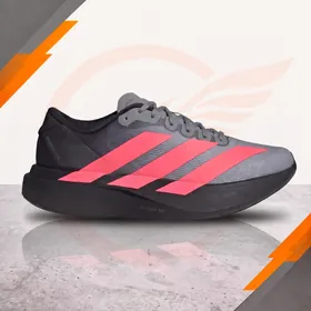 Adidas Adizero EVO SL Running Grey Solar Red Colorway