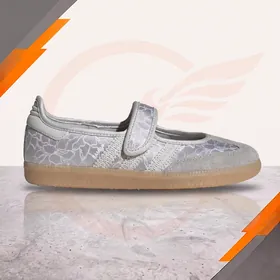 Adidas Samba Jane Shoes Silver Metallic Gum