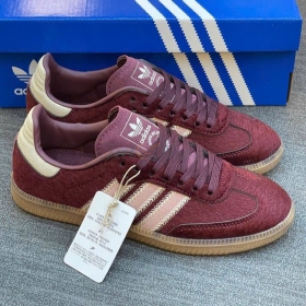 Adidas Samba OG Pony Hair Pack Maroon
