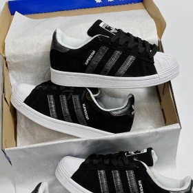 Adidas Superstar Black White Embroider