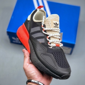 Adidas ZX 2K Boost Black Solar Red