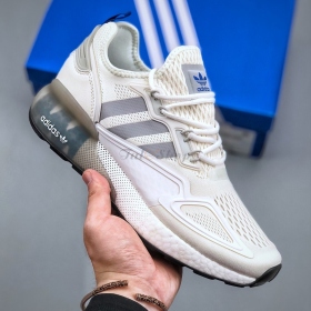 Adidas ZX 2K Boost White Cream Brown Navy