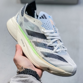 Adizero Adios Pro 3 White Blue Aqua