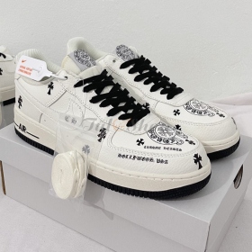 Air Force 1 Low Chrome Heart Black