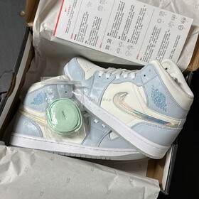 Air Jordan 1 High GS Glitter Swoosh