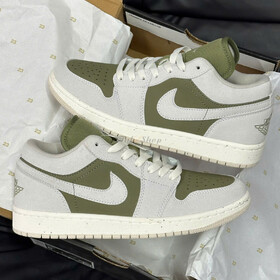 Air Jordan 1 Low SE Medium Olive Sail