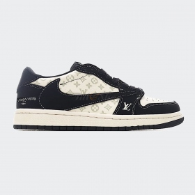 Air Jordan 1 Low Travis Scott x LV Black Monogram