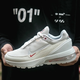 Air Max Pulse White Swoosh Red