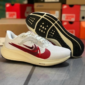 Air Zoom Pegasus 40 White Multi Swoosh Red