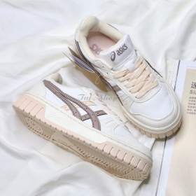 Asics Court Mz White Brown Pink