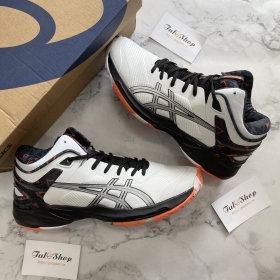 Asics Gel Burst 24 White Black Orange